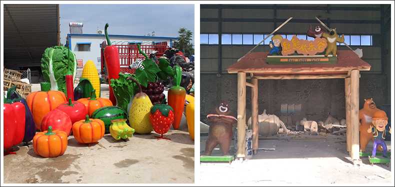 仿真蔬菜水果擺件，卡通玻璃鋼門頭