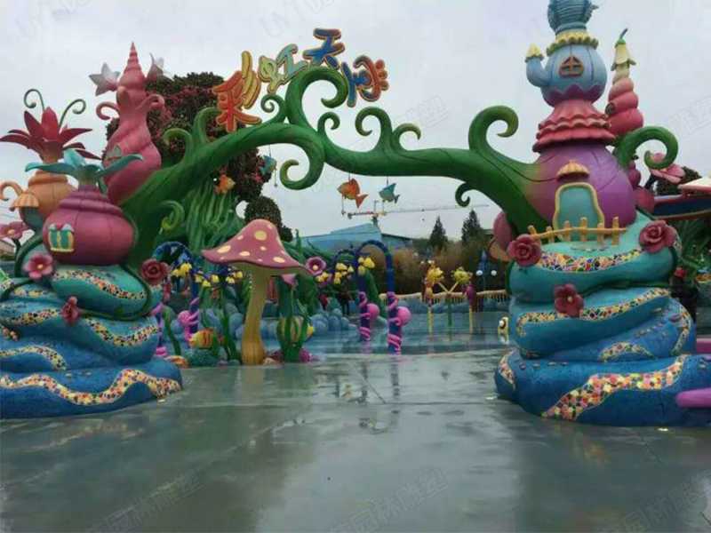 水泥雕塑,水泥卡通門(mén)頭