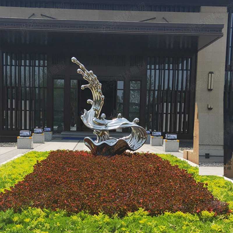 不銹鋼流水雕塑，不銹鋼雕塑廠家
