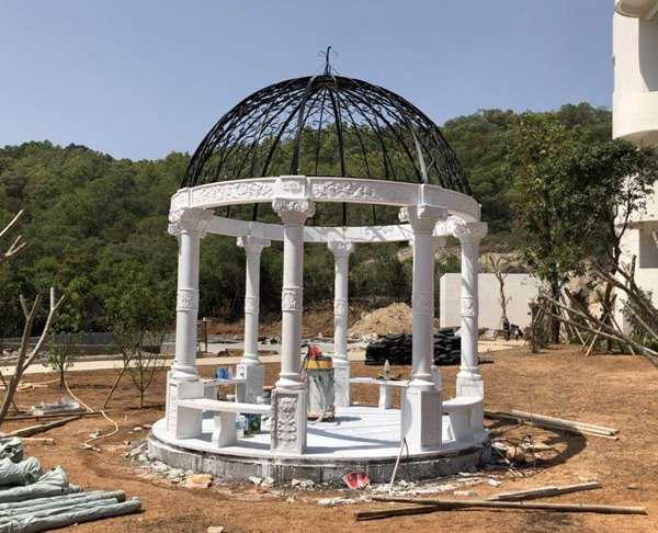 景觀雕塑定制,石雕涼亭廠家